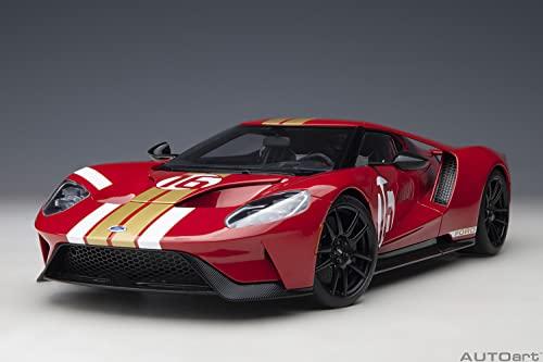 AUTOart 1/18 Scale Ford GT Alan Mann Heritage Edition Red/Gold Stripes Finished Product