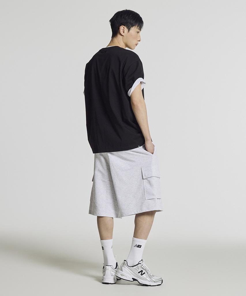 Nyuballanseu Nbneg21403 / Uni Essential Center Logo Short Sleeve T-Shirt (Black)