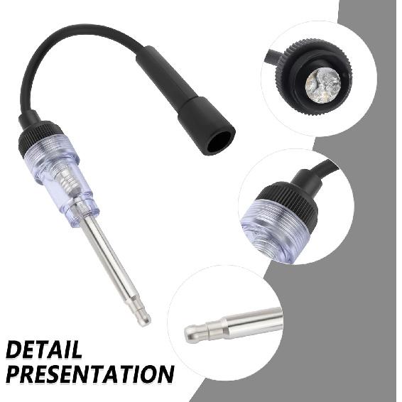 Spark Plug Tester With Indicator Lights,Spark Tester Small Engine For Check Ignition System,Universal Ignition Coil Tester Tool Car Accessories For