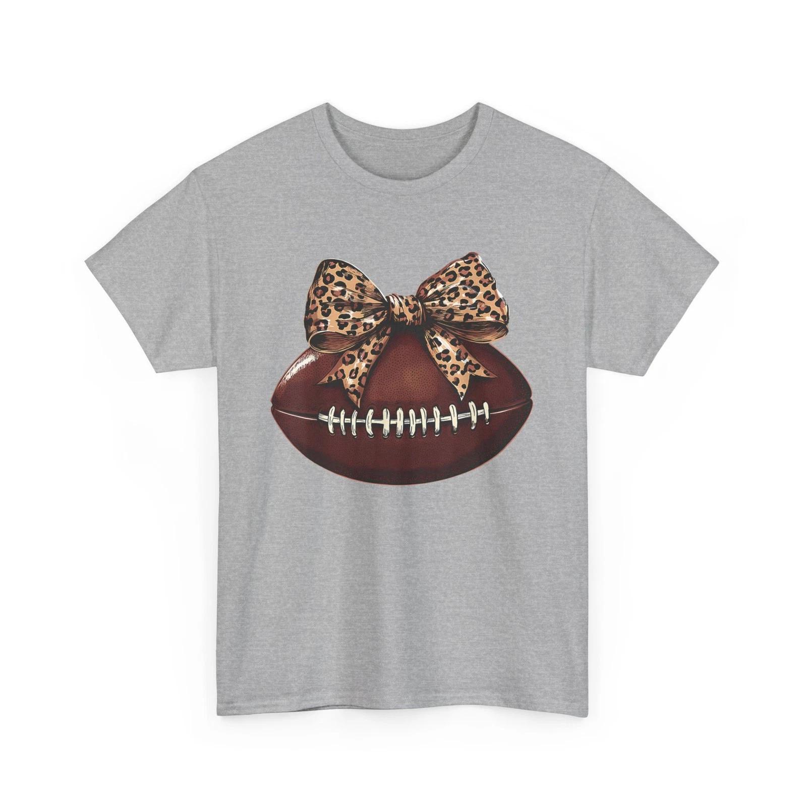 Cute Football Coquette Bow Cute Football Mom T shirt S