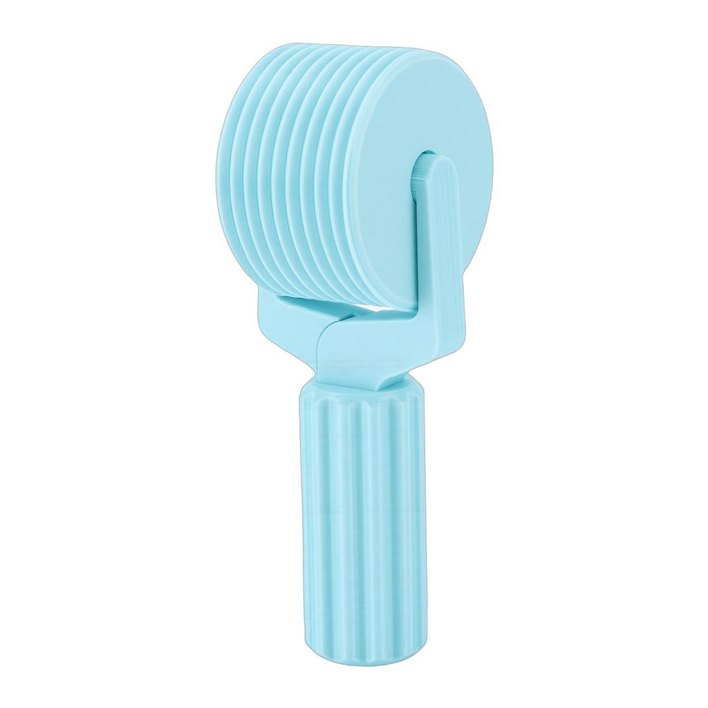 Rhinestone Painting Roller 3D Printed Art Pressing Roller Tool for Crafting Projects Striped Grip Cyan