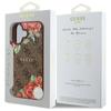 Guess Guhmp16Sp4Ropemcw Iphone 16 6.1   Brązowy/Brown Hardcase 4G Flowers Print Magsafe