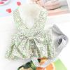 Pet Clothing Dog Leash Clothing Princess Skirt Chest Strap Small Dog Spring Summer