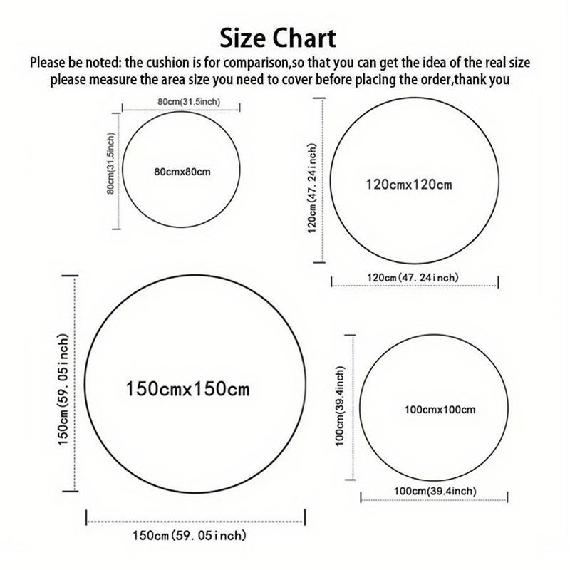 1pc Grinch Round carpet Painted Printed circular carpet, home door mat, outdoor travel protection carpet