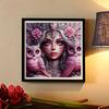 New Arrival 5D DIY Full Circle Diamond Painting "Owl and Goddess" Embroidery Cross Stitch Home Decor Gift