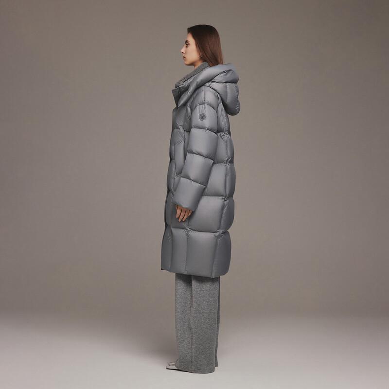Tanbor Women's Long Warm Down Parka with Detachable Hood