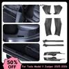 8Pcs For Tesla New Model Y Juniper 2025 2026 Front Rear Door Sill Protector Threshold Strip Anti-kick Guard Panel Waterproof Pad