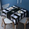 Tablecloth Fabric Waterproof And Oil-Proof Leave-In Light Luxury Square Dining Table Cloth Coffee Table Cloth Pvc Tablecloth Mat