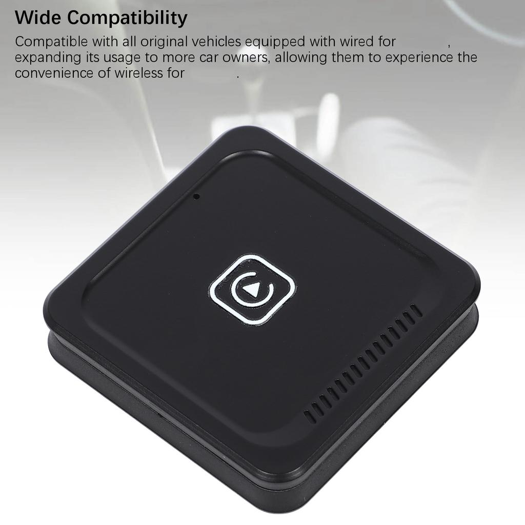 CarPlay Wireless Adapter Convert Wired to Wireless BT 5.0 Intelligent Voice Control for Android Auto Adapter