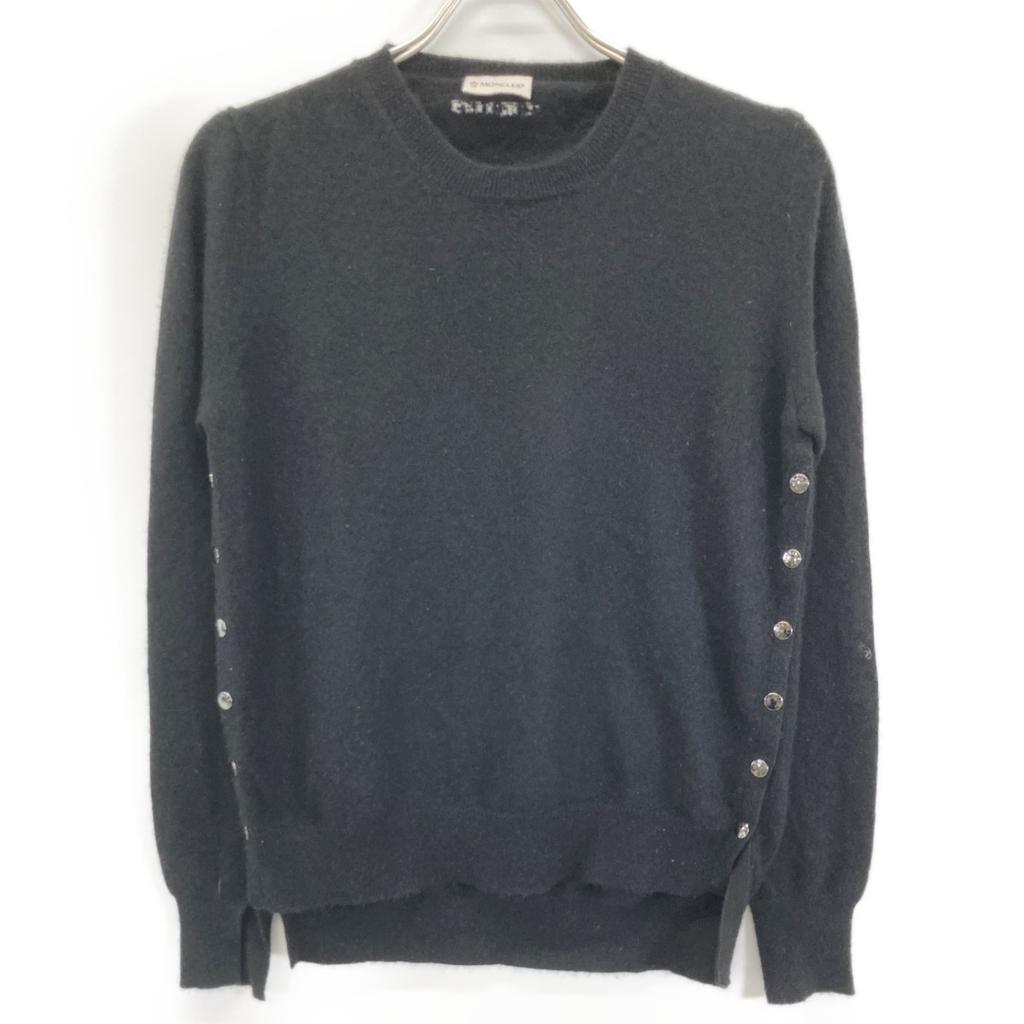 Moncler Black 100% Cashmere Knit Sweater Tops XS blackUsed