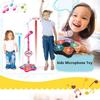 Kinder Rock'n'Roll Mikrofon mit Ständer Karaoke Lied Musikinstrument Spielzeug Gehirntraining Pädagogisches Spielzeug Geburtstagsgeschenk Mädchen Junge
