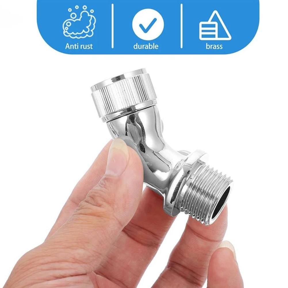 Metal Shower Elbow Adapter For Shower Head 45°Angle G1/2 Inch IPS Male To Female Shower Head Bathroom Accessories China Mainland