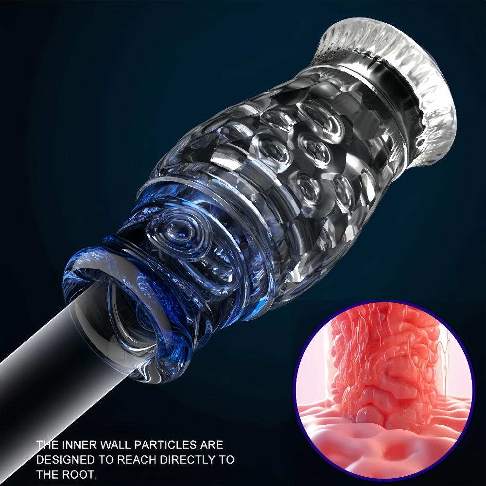 Male Masturbator Dual-Ended Vagina Penis Endurance Trainer Realistic Pocket Vagina Soft TPE Glans Massager Adult Toy