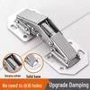 No-Drill Full Overlay Damping Hinges, Folding Wardrobe & Kitchen Cabinet Hinges