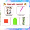 6Pcs Animal DIY Diamond Painting Fridge Magnets 6Pcs Animal Print DIY Crystal Sparkling Diamond Magnets Set for Art Crafts Gift