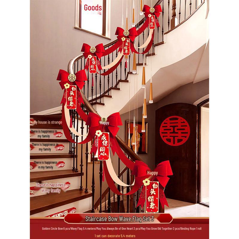 Wedding Handrail Decor: Stair & Balcony Floral Accents for Venue Styling