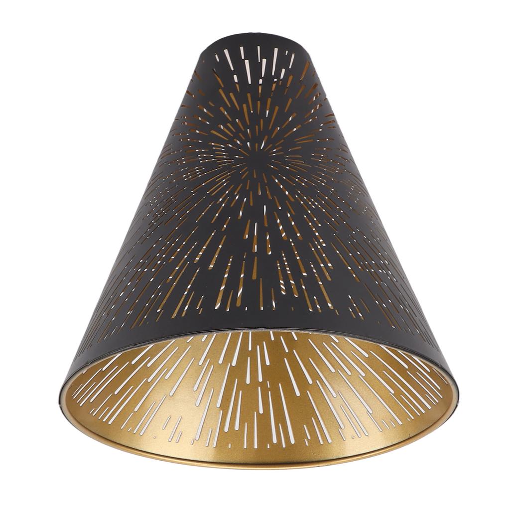 Table Lamp Shade Laser Engraved Metal Fireworks Shape Projection Lampshade for Bedroom