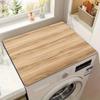 Wabi-Sabi Style Anti-Slip Dustproof Washing Machine Lid Cover Pad with Water Absorption.