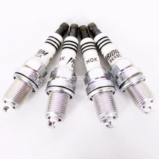 Set of 4 New NGK BKR8EIX 2668 Iridium Spark Plugs Racing Colder US OEM