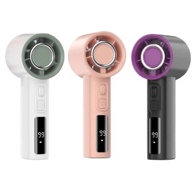Practical Small Desktop Fan Comfortable Fan Digital Display Office Fan Rechargeable Air Cooling Fan Suitable for Home