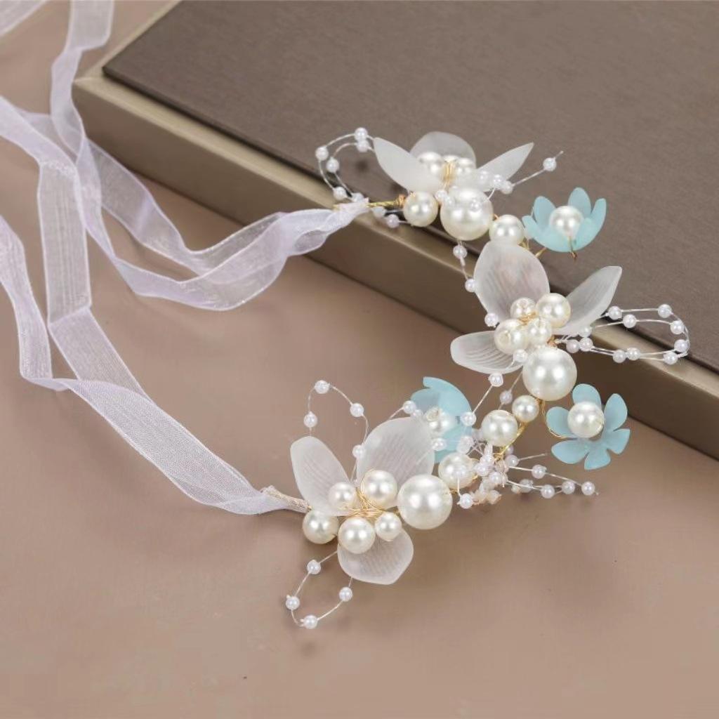 Children's Flower Bracelet, Pearl Bracelet, Bride's Children's Bracelet