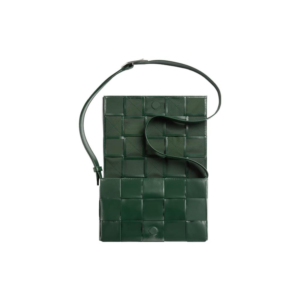 Bottega Veneta CASSETTE Cow Leather Shoulder Bag, Crossbody Bag Medium Men's Rain Tree Green 667298VCQ713061