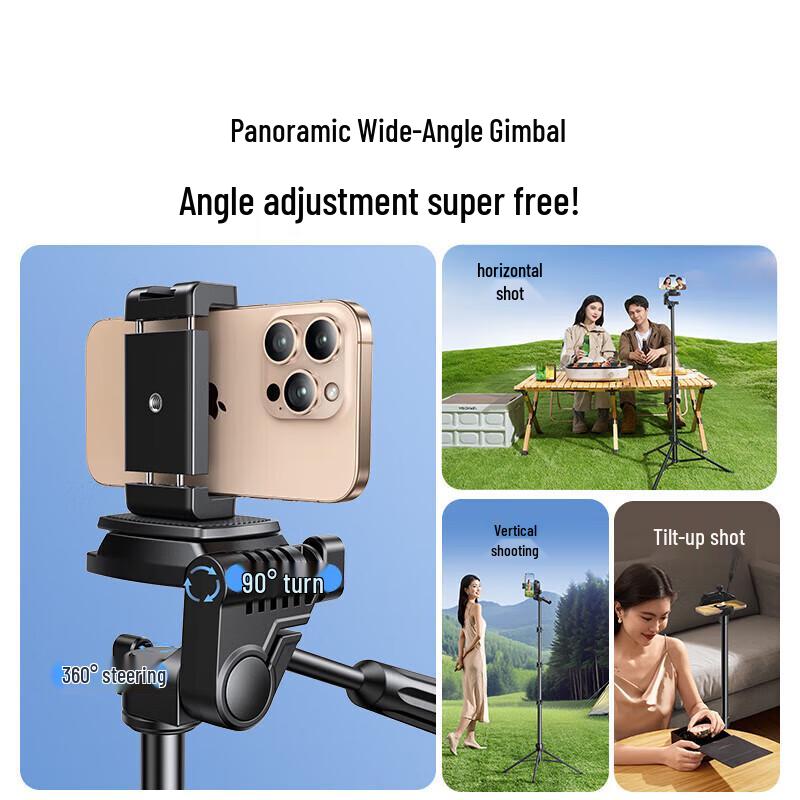 UGREEN 1.7m Live Streaming Phone Tripod with Fill Light
