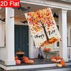 2D Flat - 2D Flat, 2D Flat Thanksgiving Maple Tree Autumn Leaves Pumpkin Garden Flag -Outdoor Garden Flag, Double-Sided Home Decoration Courtyard Deco