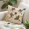 1pcs Retro Daisy Butterfly Cushions Pillowcase Polyester Cushion Cover Throw Pillow Pillowcover Home Car Sofa Decor