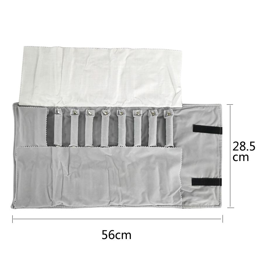 Boutique High-end Velvet Ring Storage Jewelry Roll Bag Exhibition Convenient To Carry Jewelry Ring Storage Sisplay Props