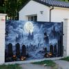 1Pcs Halloween Garage Tapestry Decoration Background Winter Backdrop Decorations For Photo Studio Photo Booth Christams Party
