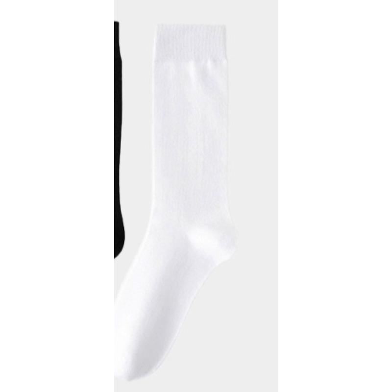 Men Spring and Autumn Fashion New Pure Color Cotton Long Socks