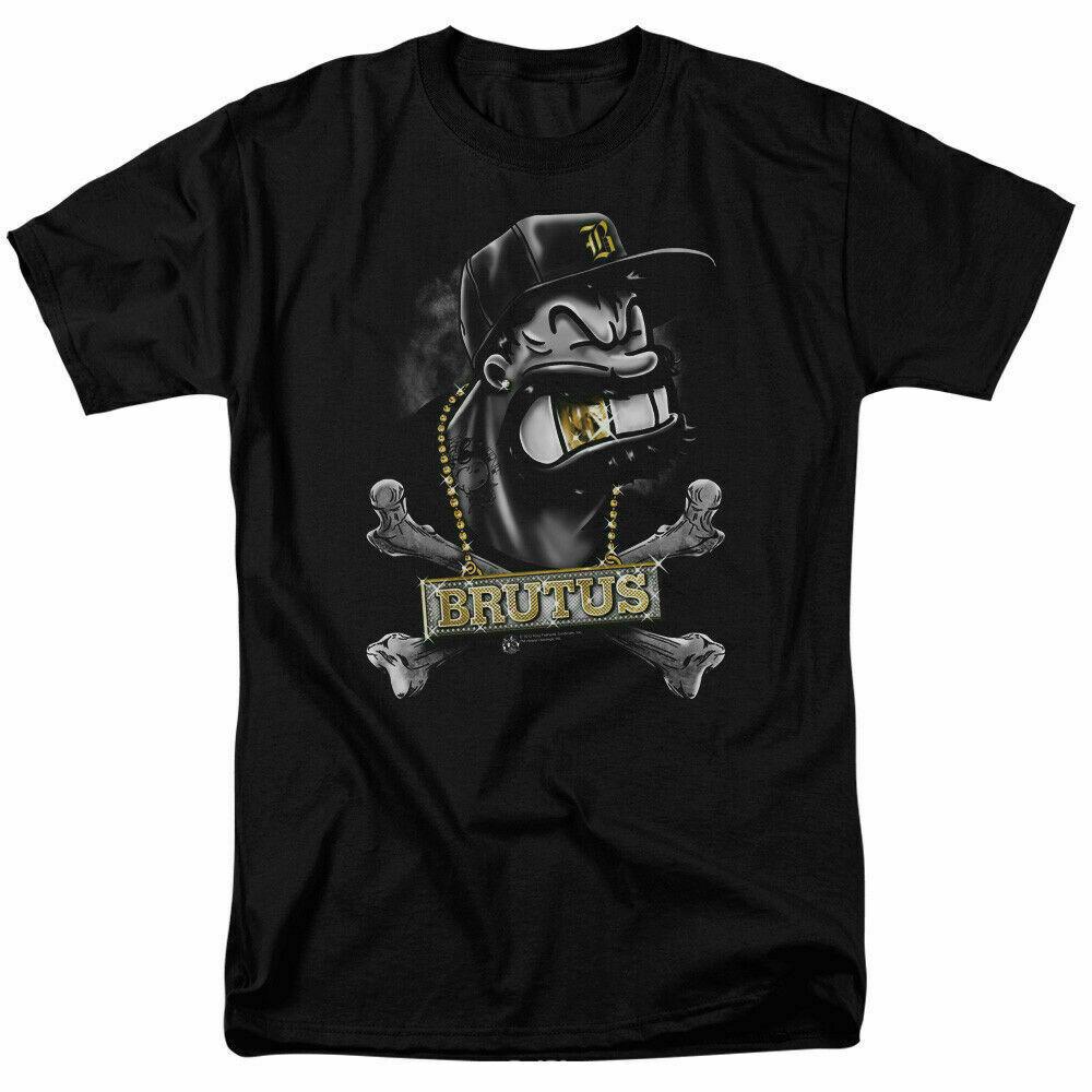 Popeye Brutus Thug T Shirt Licensed Comic Cartoon Tee Black L