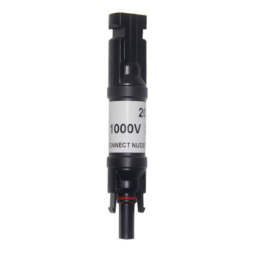 MC4 PV-Stecker mit integrierter Sicherung (10A/15A/20A/30A) für Photovoltaikanlagen