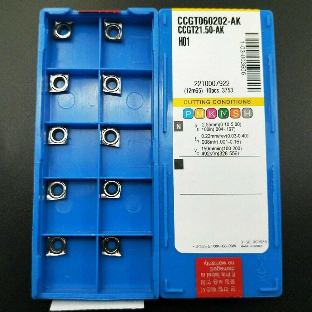 

80° CCMT060202 / CCGT060202-AK H01 CCGT21.50.5 Carbide Aluminum Turning Insert