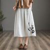 Half-body Skirt Women's Summer Casual Versatile Elastic Women's Skirt Loose Comfortable Large Size Pleated Skirt