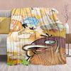 Pokémon Anime Flannel Blanket - Soft Warm Perfect for Sofa, Bedding Camping Travel Office Home Decor -QJY