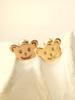 Minimalpiercing 14K Teddy Bear Cookie Piercing Earrings