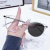 Retro Photochromic Anti-blue Light Glasses Fashionable Personalized Cat-eye Metal Women's Glasses  Gafas Hombre
