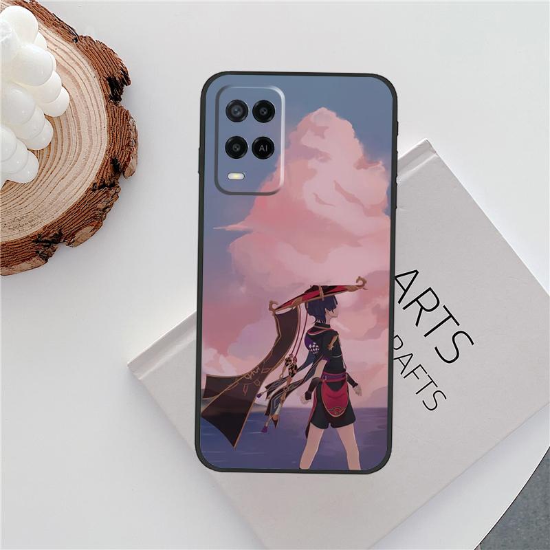 Scaramouche Genshin Impact For OPPO A57 A77 A78 A17 A16 A76 A96 A15 A52 A72 A91 A93 A54 A74 A94 A5 A9 A31 A53s A54s Case