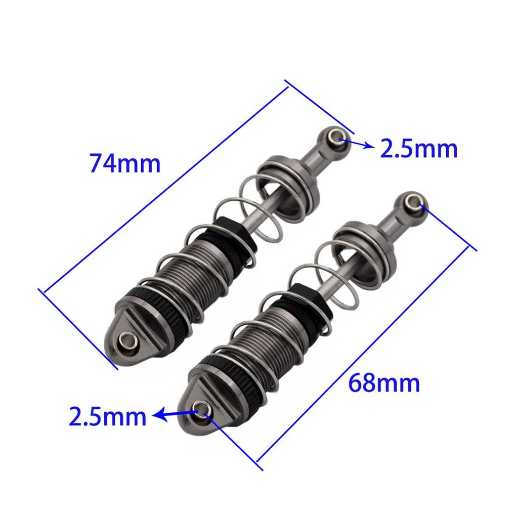4Pcs RC Damper Oil Upgrade Parts 1:12 Scale Shock Absorber for MN Model Vehicles RC Hobby Car DIY Accessories