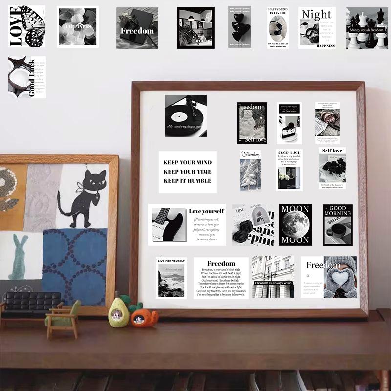 30PCS Freedom Stickers Harajuku Notebook Laptop Aesthetic Graffiti Luggage PVC Fashion Waterproof Scrapbooking Phone Sticker