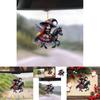 Unique Acrylic Witch Car Pendant For Halloween Festive Interior Decoration Accessory