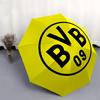 BVB, Dortmund Automatic Opening and Closing, 8 Rib Structure Portable Umbrella, Suitable for Men and Women In All Seasons  Perfect Gift for
