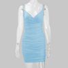2025 Europäisches & Amerikanisches Sexy V-Ausschnitt Sommer Bodycon Trägerkleid für Frauen
