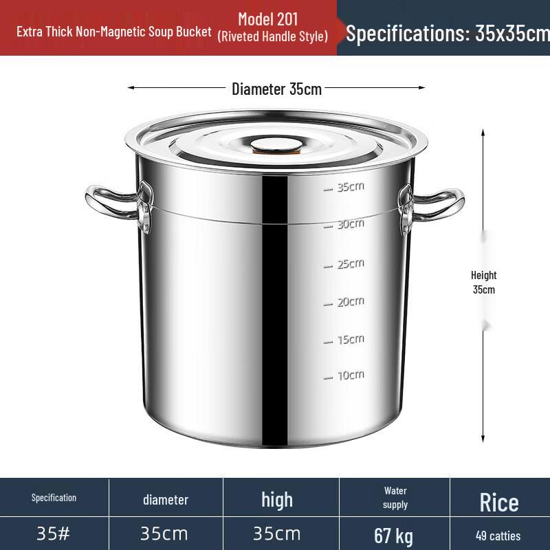 JPHZNB Stainless Steel Soup Pot with Lid