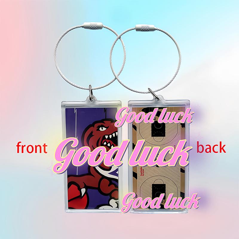 Sports Backpack Handbag Team Keychain Idol Star Basketball Court Keychain