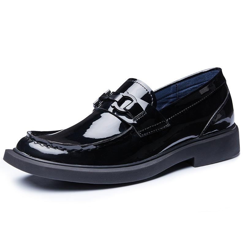 Sleeve Feet Lazy Shoes Men'S Shoes Casual Trend Patent Leather Loafers One Pedal Small Leather Shoes Men
