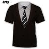Fashion Men's T-shirts 3d Print Suit And Tie Pattern Plain Short Sleeved T-shirt For Men's Clothing High Street Streetwear Tops