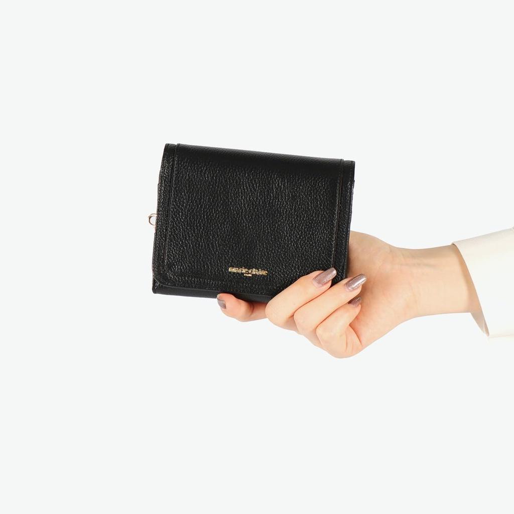Marie Claire Women's Bifold Wallet, Genuine Leather, Zippered Coin Purse, Large Capacity, Brand: Carrousel 88649-80, Blue Gray